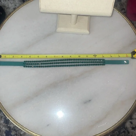 Green Crystal Swarovski crystal bracelet adjustable - Picture 3 of 3